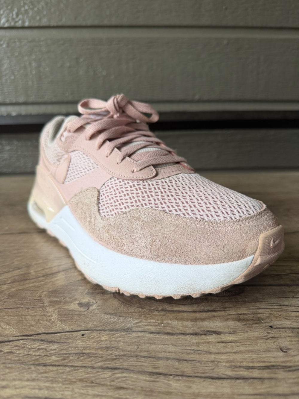 Nike Air Max Women's Pink Athletic Sneaker - Breathable Mesh & Suede size 11